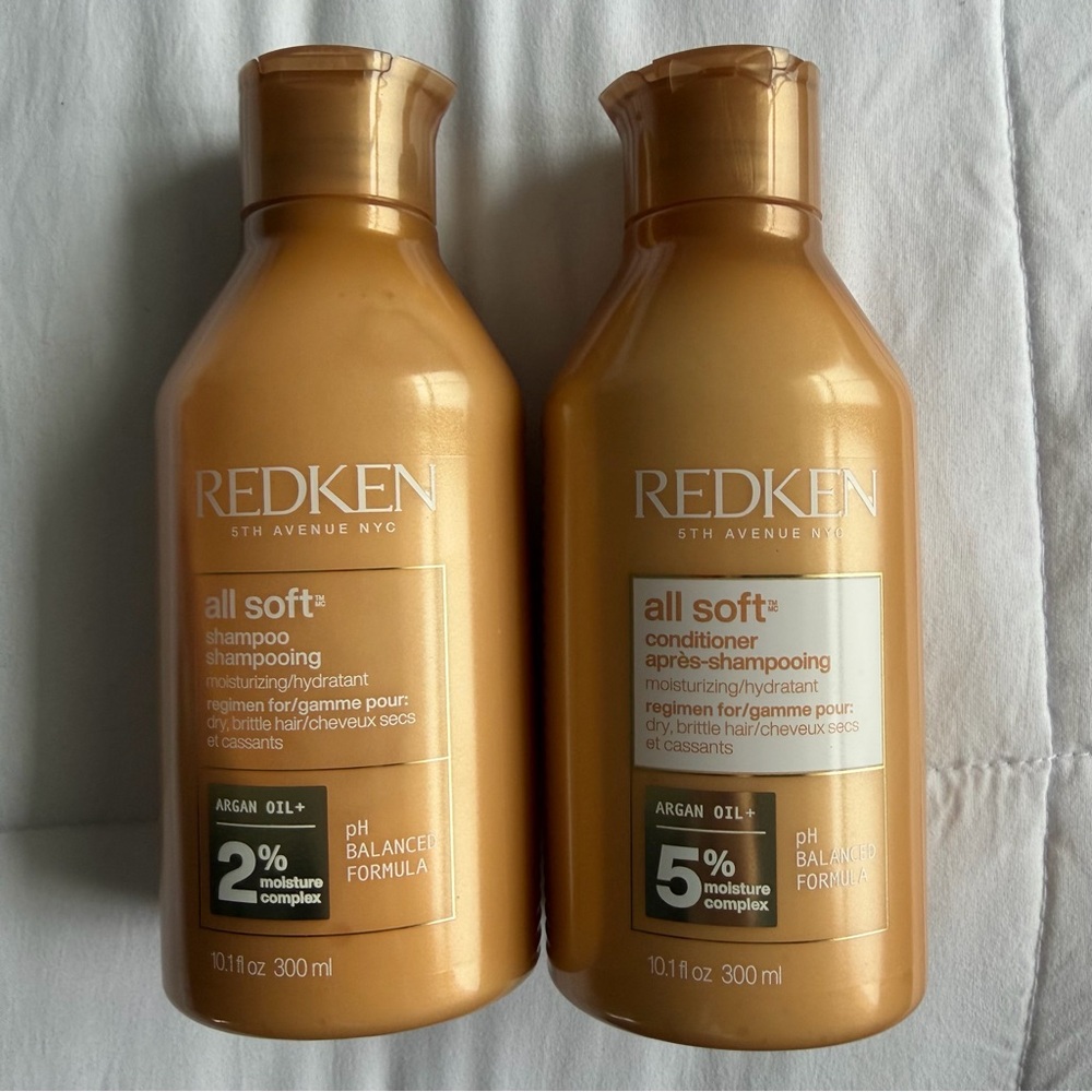 NEW Redken All Soft Moisturizing Shampoo & Conditioner Set 10.1 fl oz NO OFFERS
